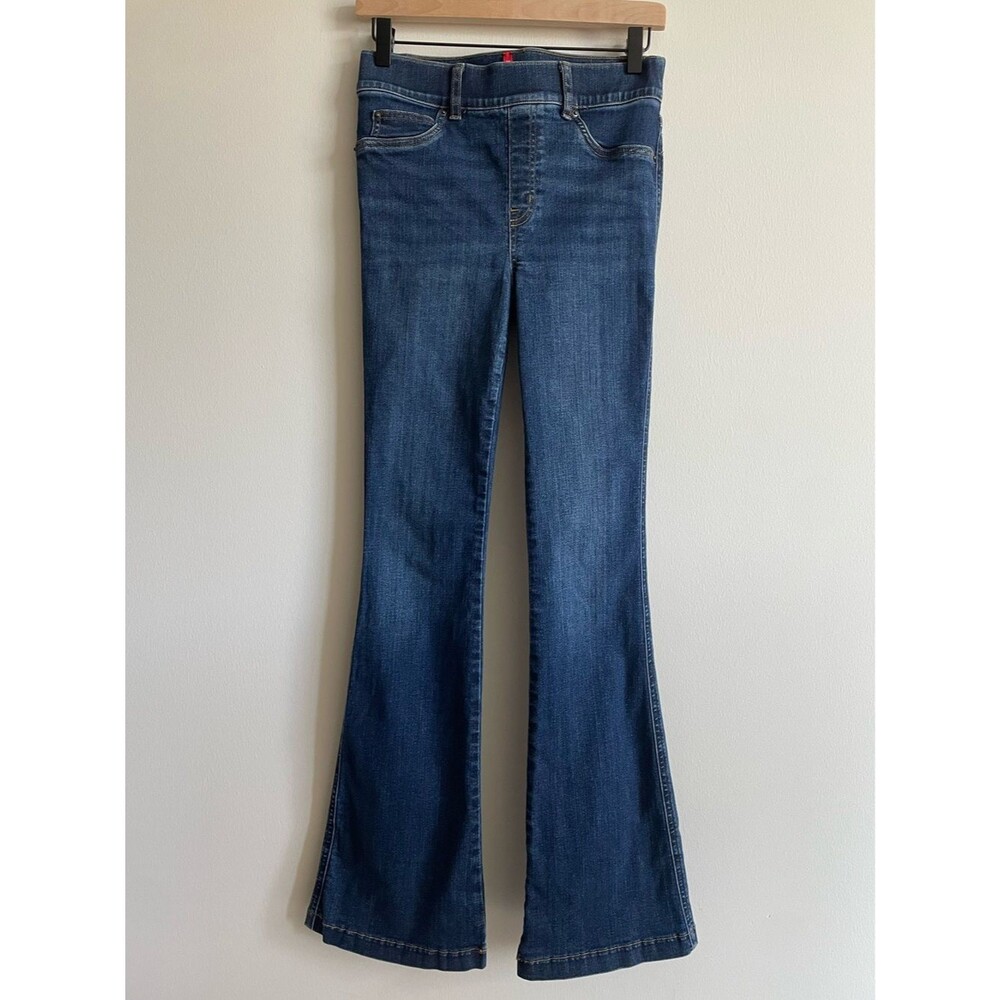 Spanx pull on flare jeans 20327r hidden core shaping stretchy S